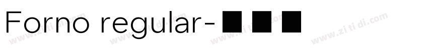 Forno regular字体转换